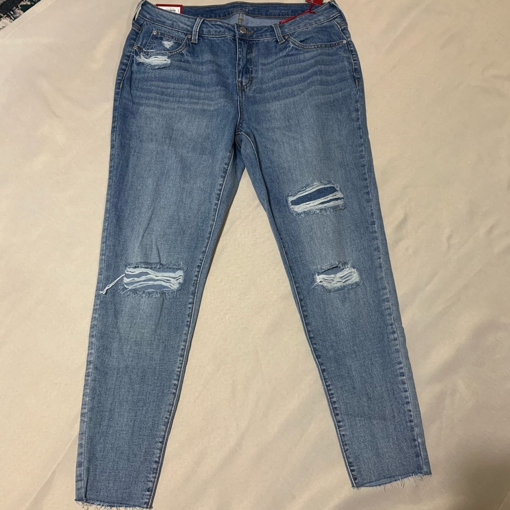 JLO skinny ankle med rise jeans